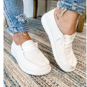 Gypsy Jazz Lightweight Boat Shoes - White- Size 10
